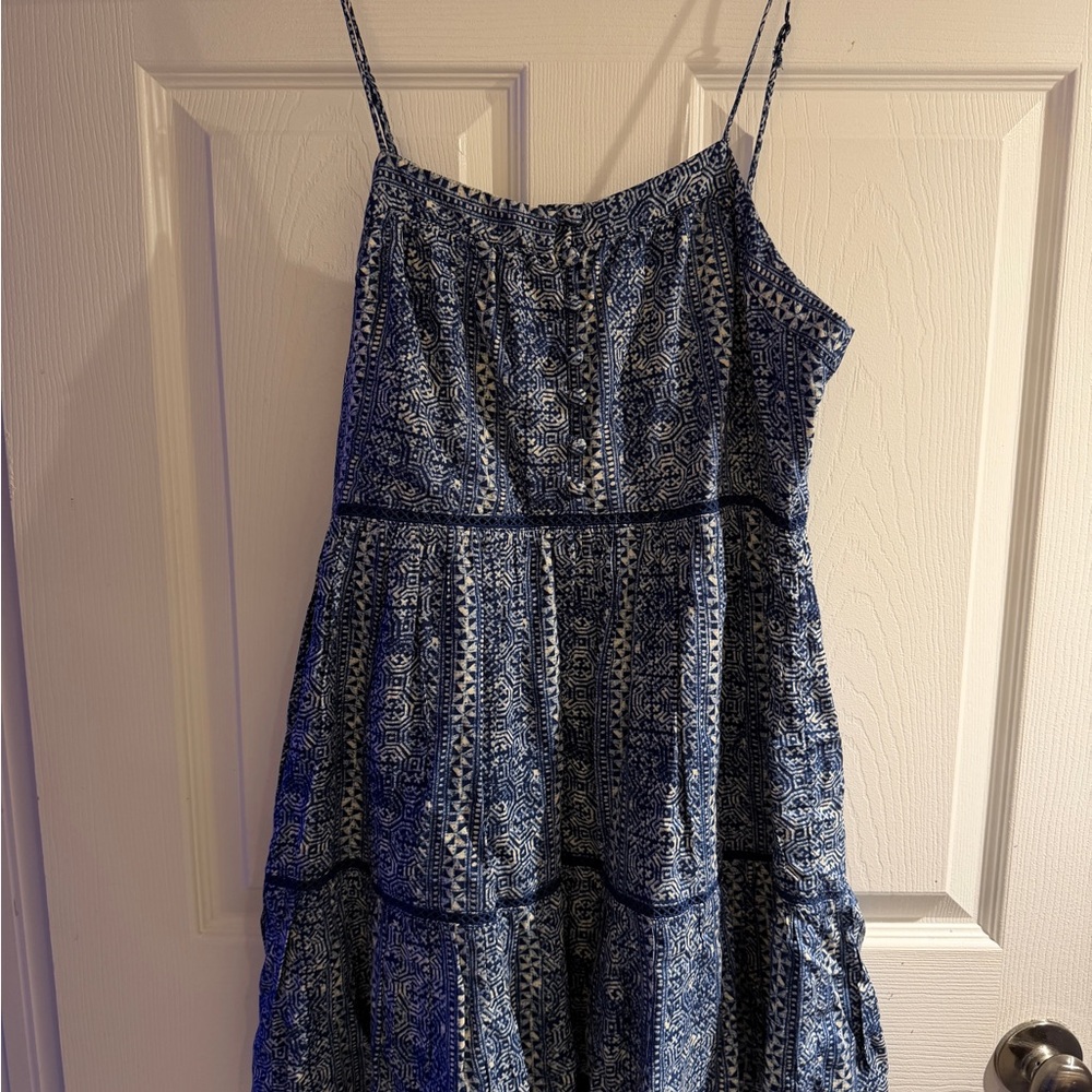 Urban Outfitters Blue and White Mini Dress